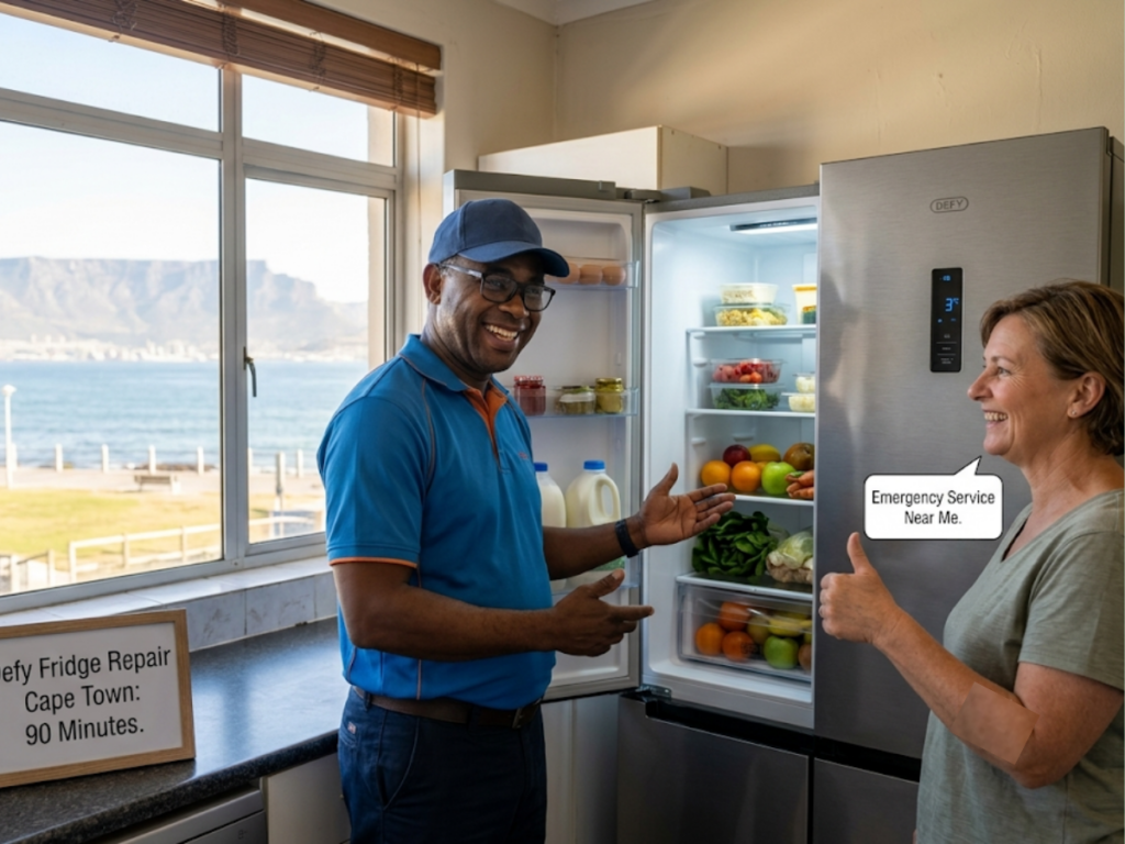 Case study of a successful Defy fridge repair completed by Total Fix Cape Town for a customer in Cape Town, showing professional diagnosis and repair.