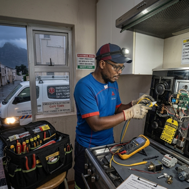 Stove repair safety and electrical considerations in Cape Town, including safe repairs, wiring checks, and appliance inspections.